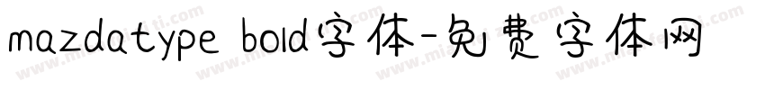 mazdatype bold字体字体转换